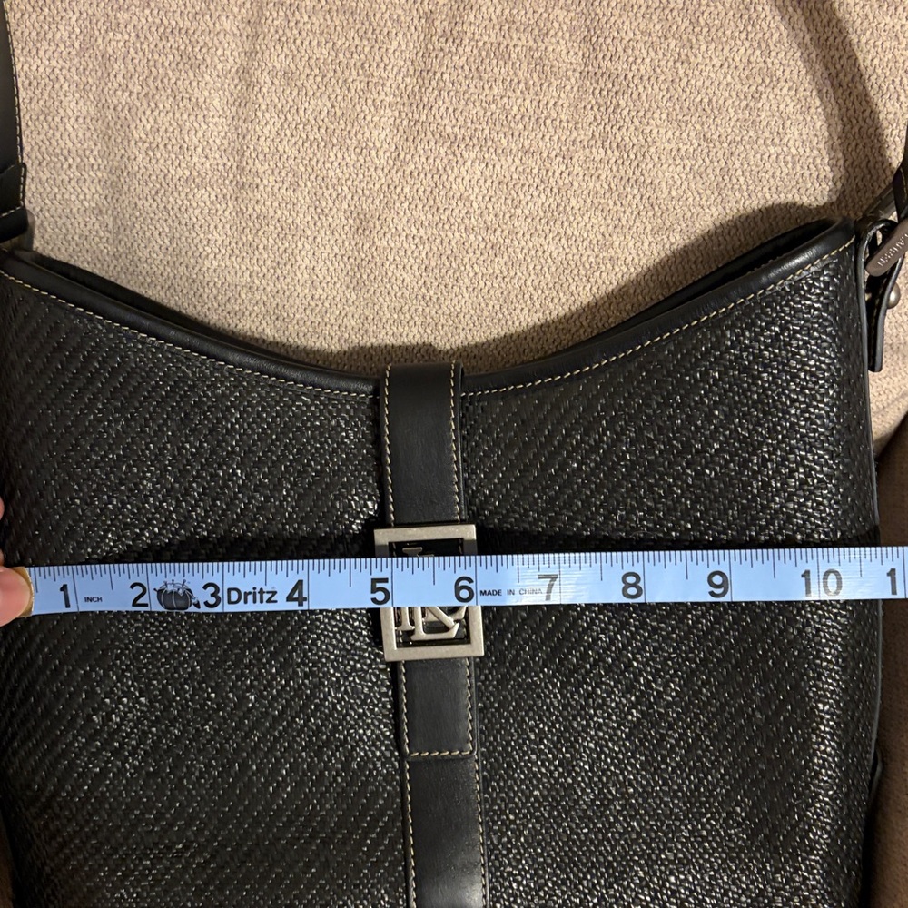 Lauren Ralph Lauren Black woven Shoulder Hobo Bag - Picture 6 of 15
